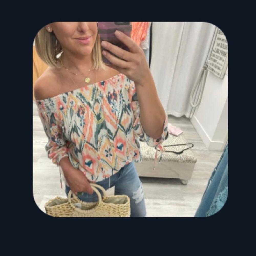 Callie Girl off the shoulder top